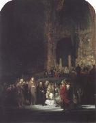 REMBRANDT Harmenszoon van Rijn, Christ and the Woman Taken in Adultery
